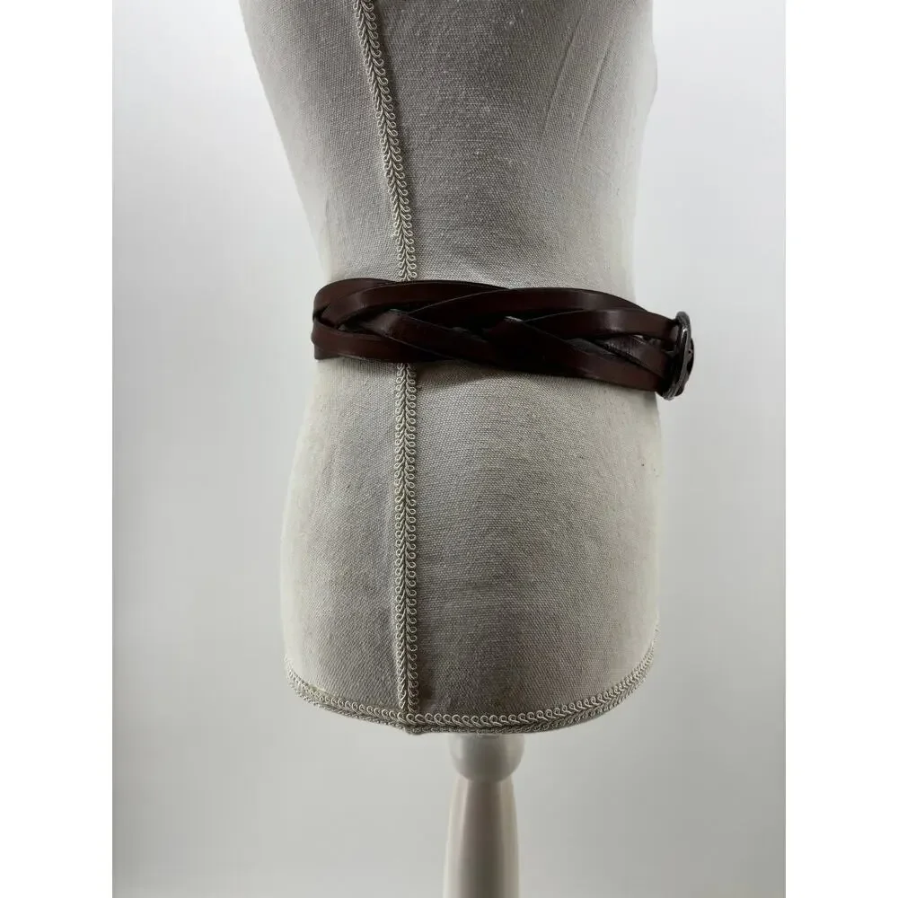 Y2K Banana Republic Women's Top Braided Brown Belt 30/Small